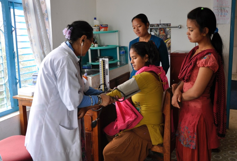 Nepal Gesundheitsstation Blutdruck